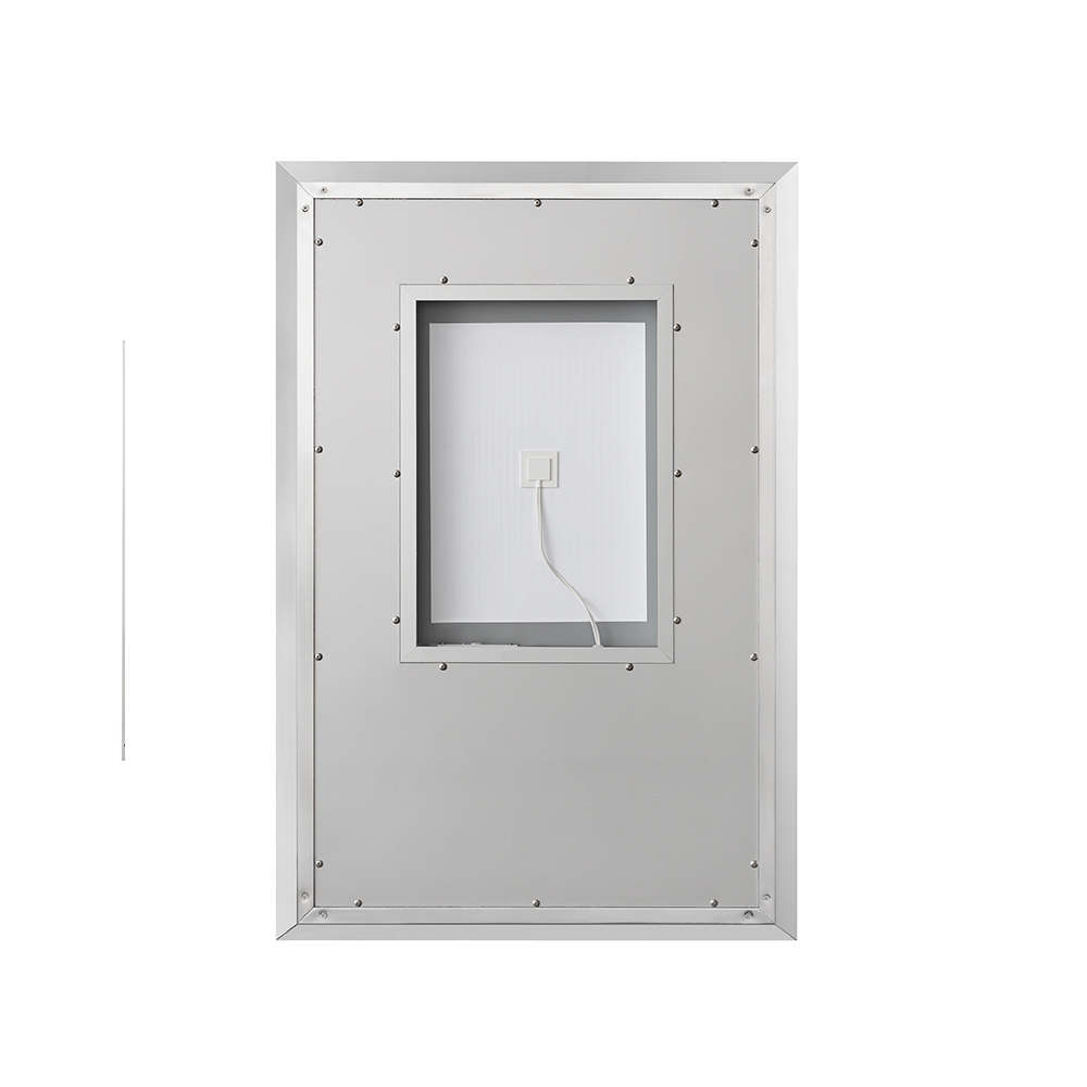 AQUADOM Madison 24"x36"x2.28" LED Lighted Chamfer Frame Mirror with Defogger, 3 Color Lighting, Wall Mount Vertical or Horizontal Installation in Matte Black (Copy) AQUADOM Madison 24"x36"x2.28" LED Lighted Chamfer Frame Mirror with Defogger, 3 Color Lighting, Wall Mount Vertical or Horizontal Installation in Matte Black (Copy)