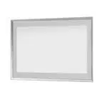  AQUADOM Madison 48"x36"x2.28" LED Lighted Chamfer Frame Mirror with Defogger, 3 Color Lighting, Wall Mount Vertical or Horizontal Installation in Matte Black (Copy)