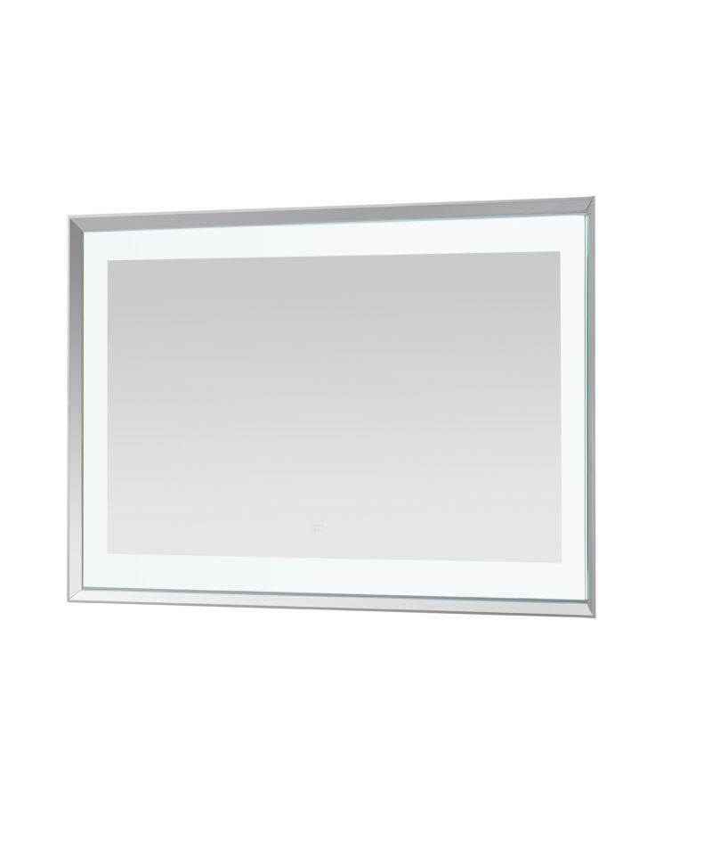  AQUADOM Madison 48"x36"x2.28" LED Lighted Chamfer Frame Mirror with Defogger, 3 Color Lighting, Wall Mount Vertical or Horizontal Installation in Matte Black (Copy)