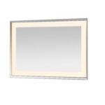  AQUADOM Madison 48"x36"x2.28" LED Lighted Chamfer Frame Mirror with Defogger, 3 Color Lighting, Wall Mount Vertical or Horizontal Installation in Matte Black (Copy)