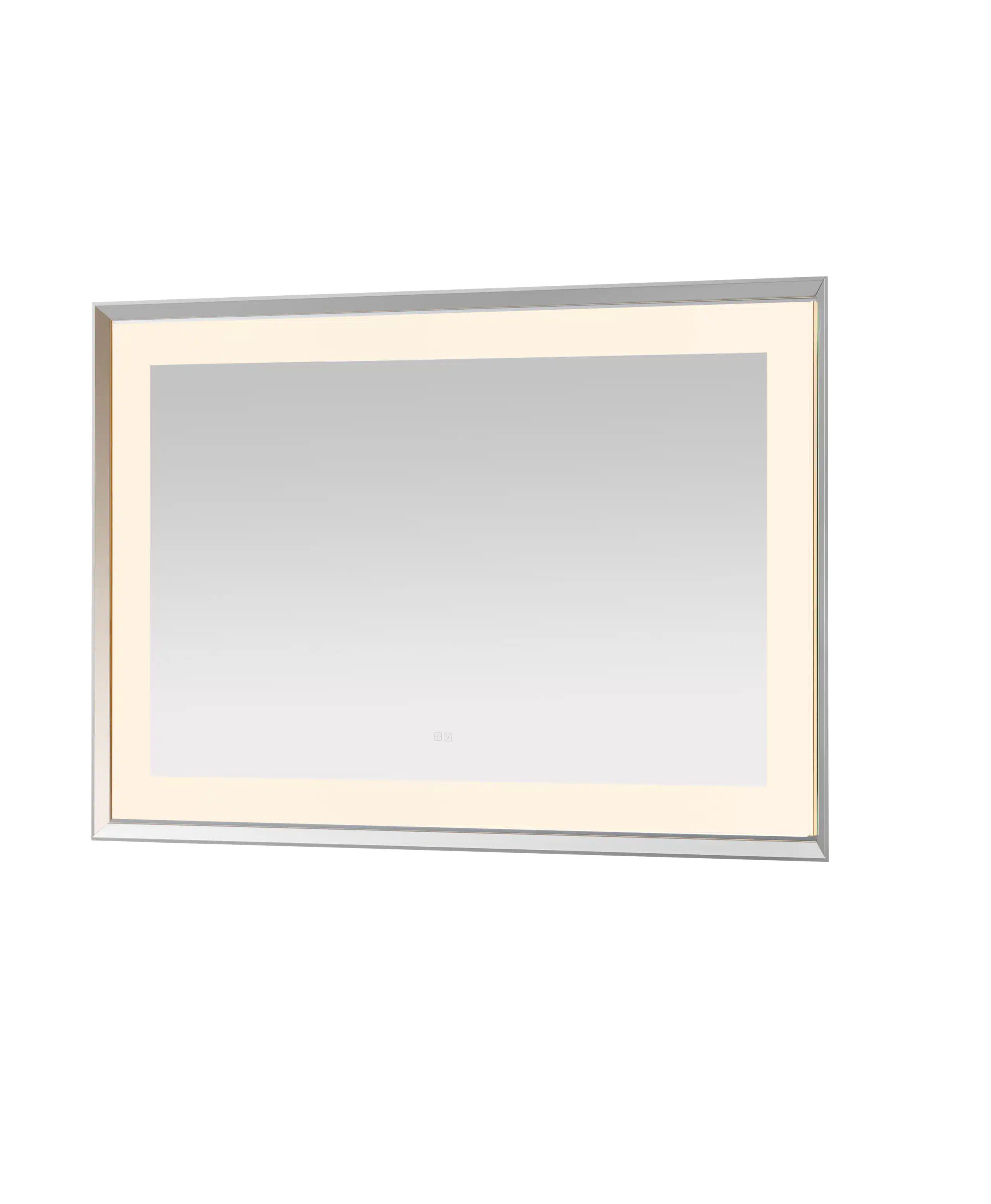  AQUADOM Madison 48"x36"x2.28" LED Lighted Chamfer Frame Mirror with Defogger, 3 Color Lighting, Wall Mount Vertical or Horizontal Installation in Matte Black (Copy)