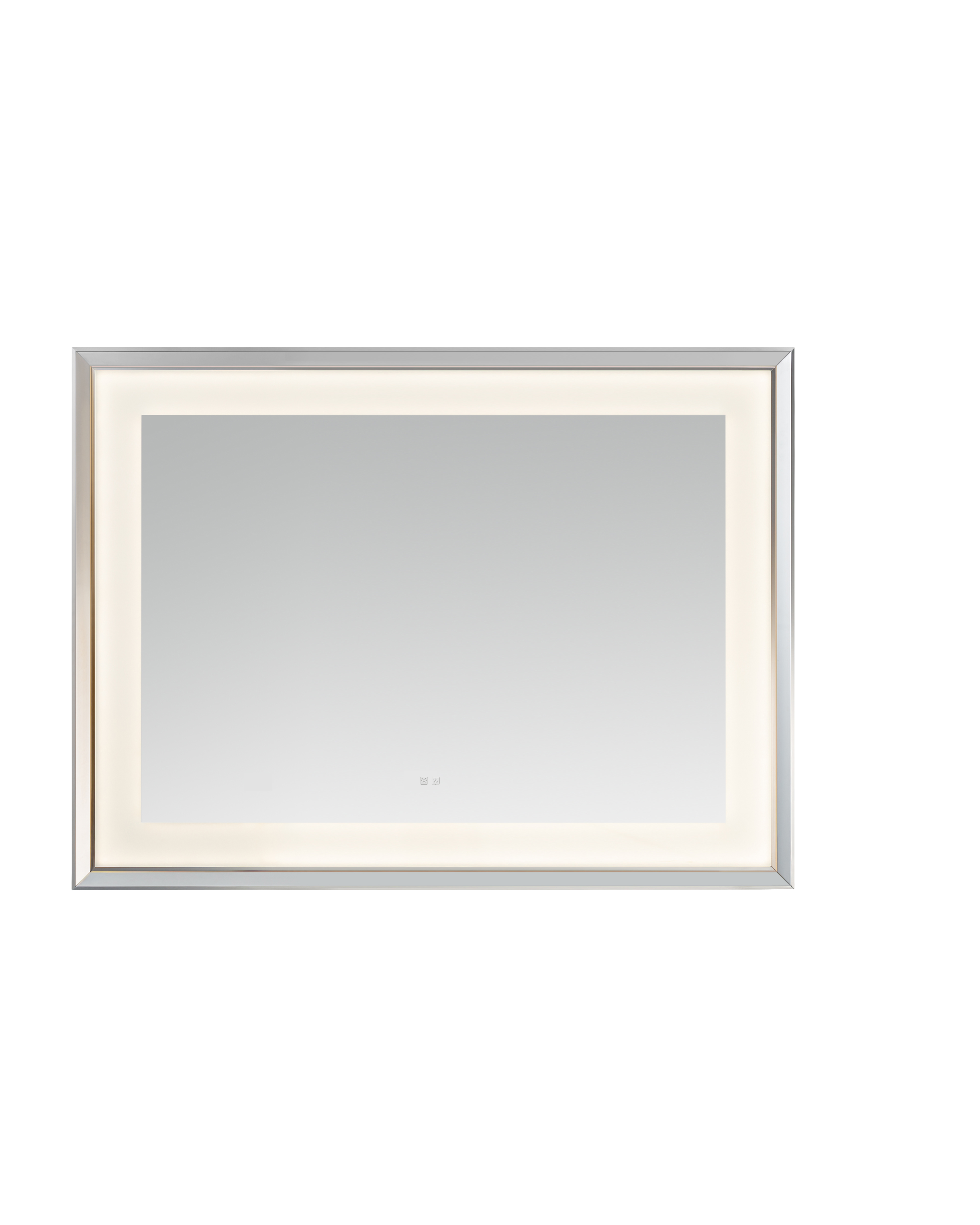 AQUADOM Madison 48"x36"x2.28" LED Lighted Chamfer Frame Mirror with Defogger, 3 Color Lighting, Wall Mount Vertical or Horizontal Installation in Matte Black (Copy) AQUADOM Madison 48"x36"x2.28" LED Lighted Chamfer Frame Mirror with Defogger, 3 Color Lighting, Wall Mount Vertical or Horizontal Installation in Matte Black (Copy)