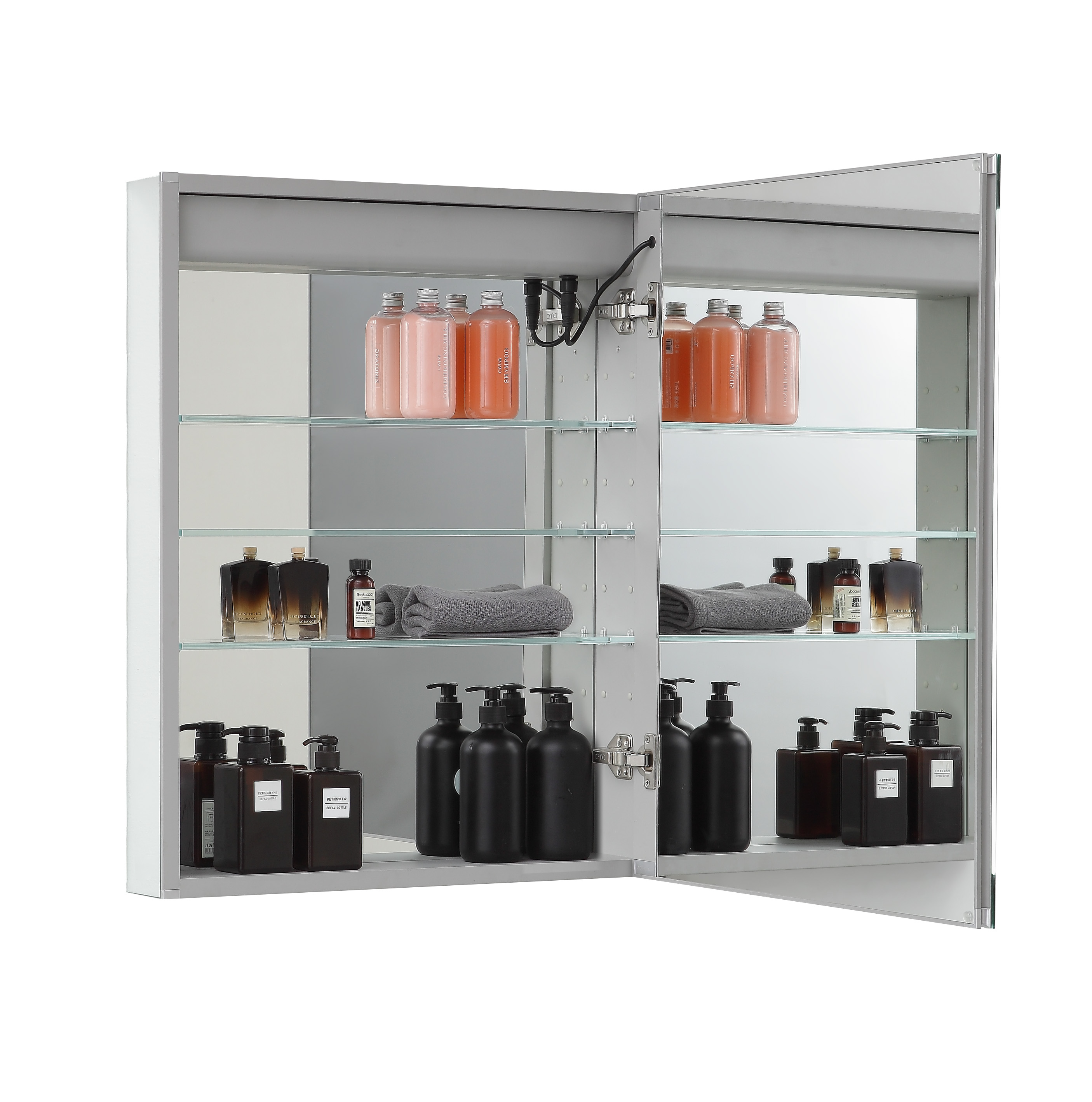 Royale Basic LQ 24x30 Right Hinge LED Lighted Medicine Cabinet